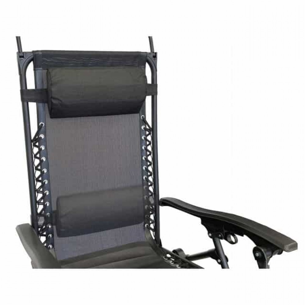 Шезлонг Bonro SP-167A с навесом черный