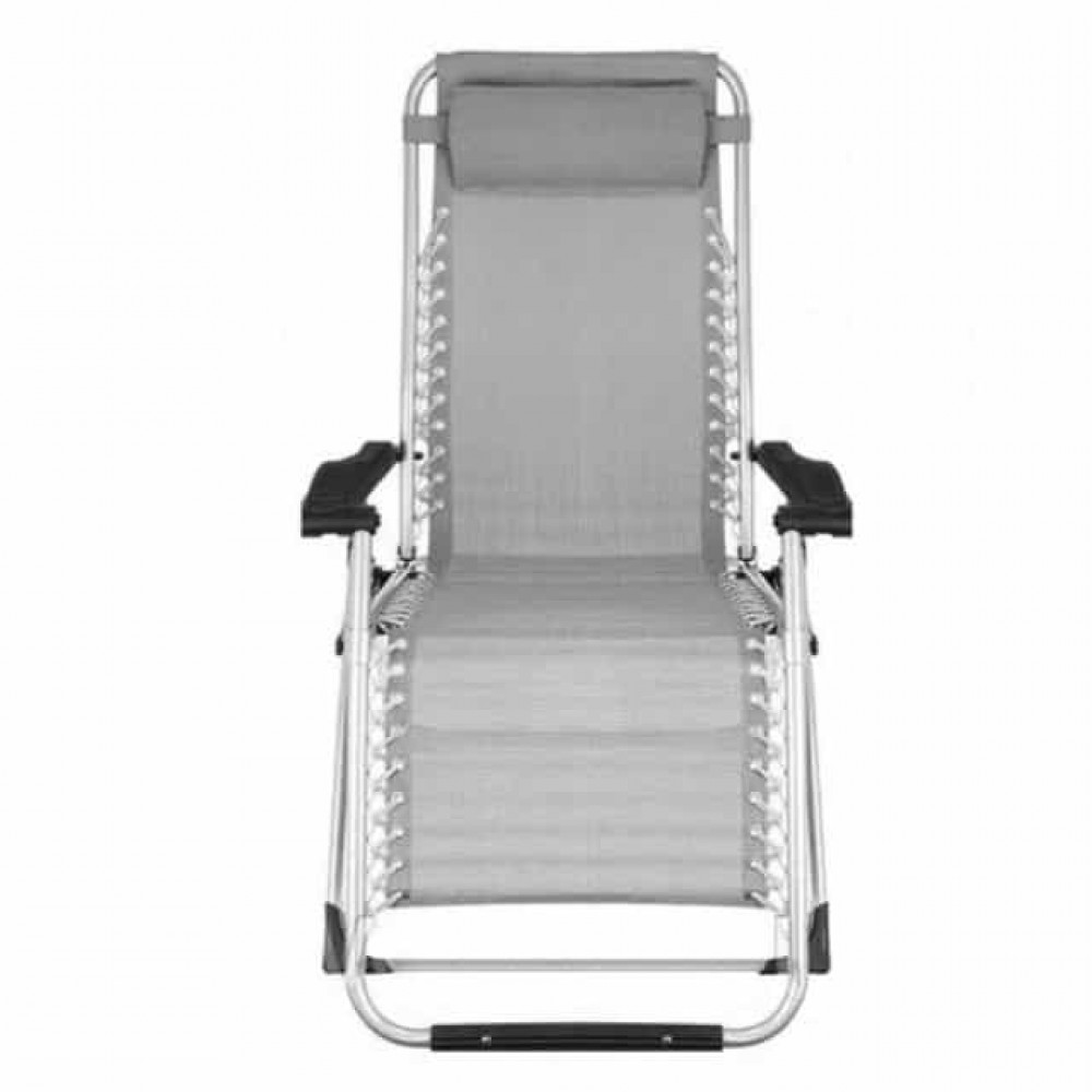 Шезлонг складний Bonro BG-007 сірий