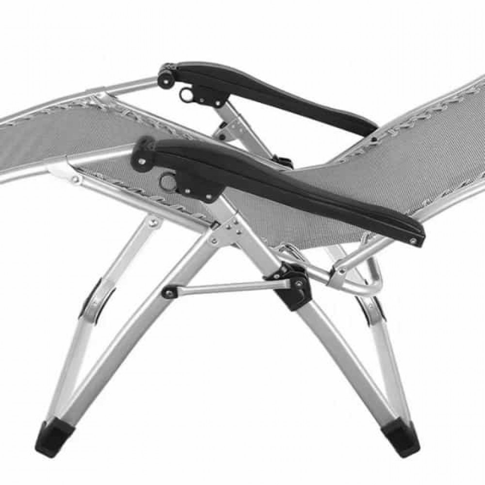 Шезлонг складний Bonro BG-007 сірий