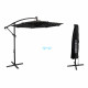 Зонт садовый Bonro B-7012LP с LED подсветкой, серый, 3 м, 8 спиц