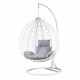 Подвесное кресло-кокон Bonro 329 XL (бело-серое)