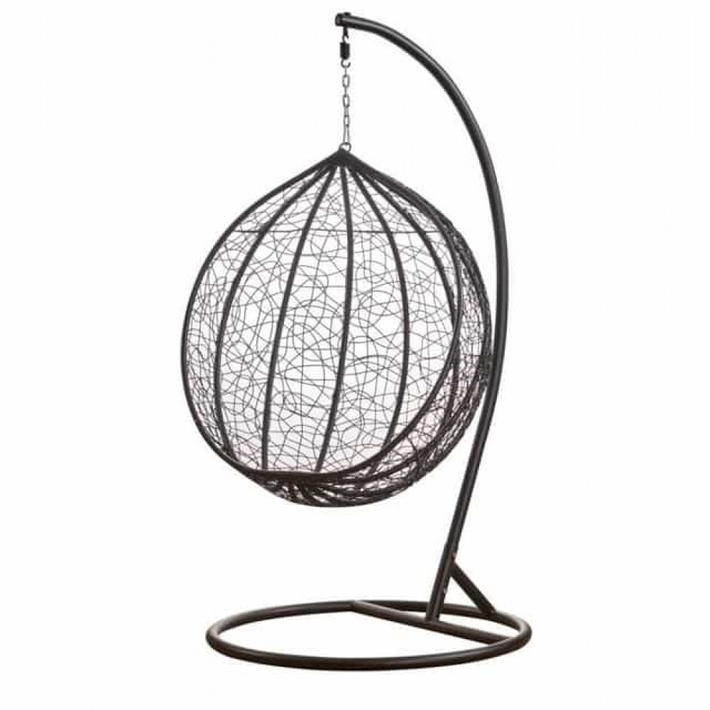 Підвісне крісло-кокон Bonro 329 L (чорно-сіре)