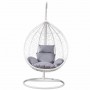 Підвісне крісло-кокон Bonro 329 L (біло-сіре)