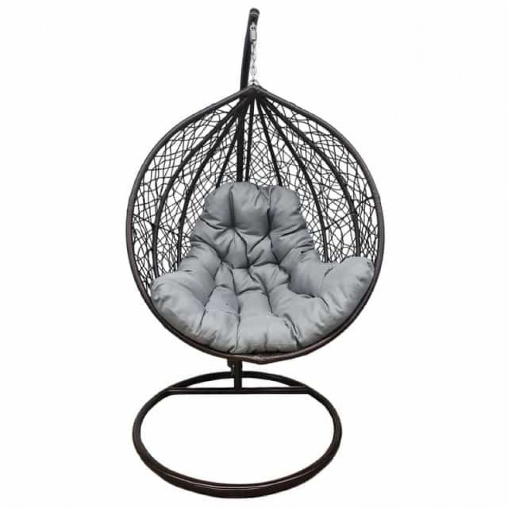 Підвісне крісло-кокон Bonro 329 L (коричнево-сірий)