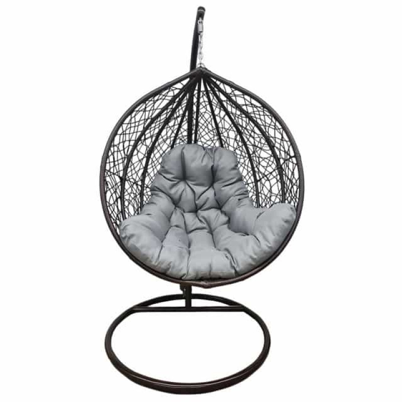 Подвесное кресло-кокон Bonro 329 XL (коричнево-серый)