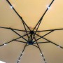 Парасоля садова Bonro B-7012LP з LED підсвіткою, бежева, 3 м, 8 спиць
