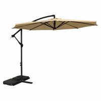 Зонт садовый регулируемый Bonro B-7012 с наклоном, бежевый, 3 м, 8 спиц