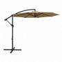 Парасоля садова регульована Bonro B-7012 з нахилом, бежева, 3 м, 8 спиць