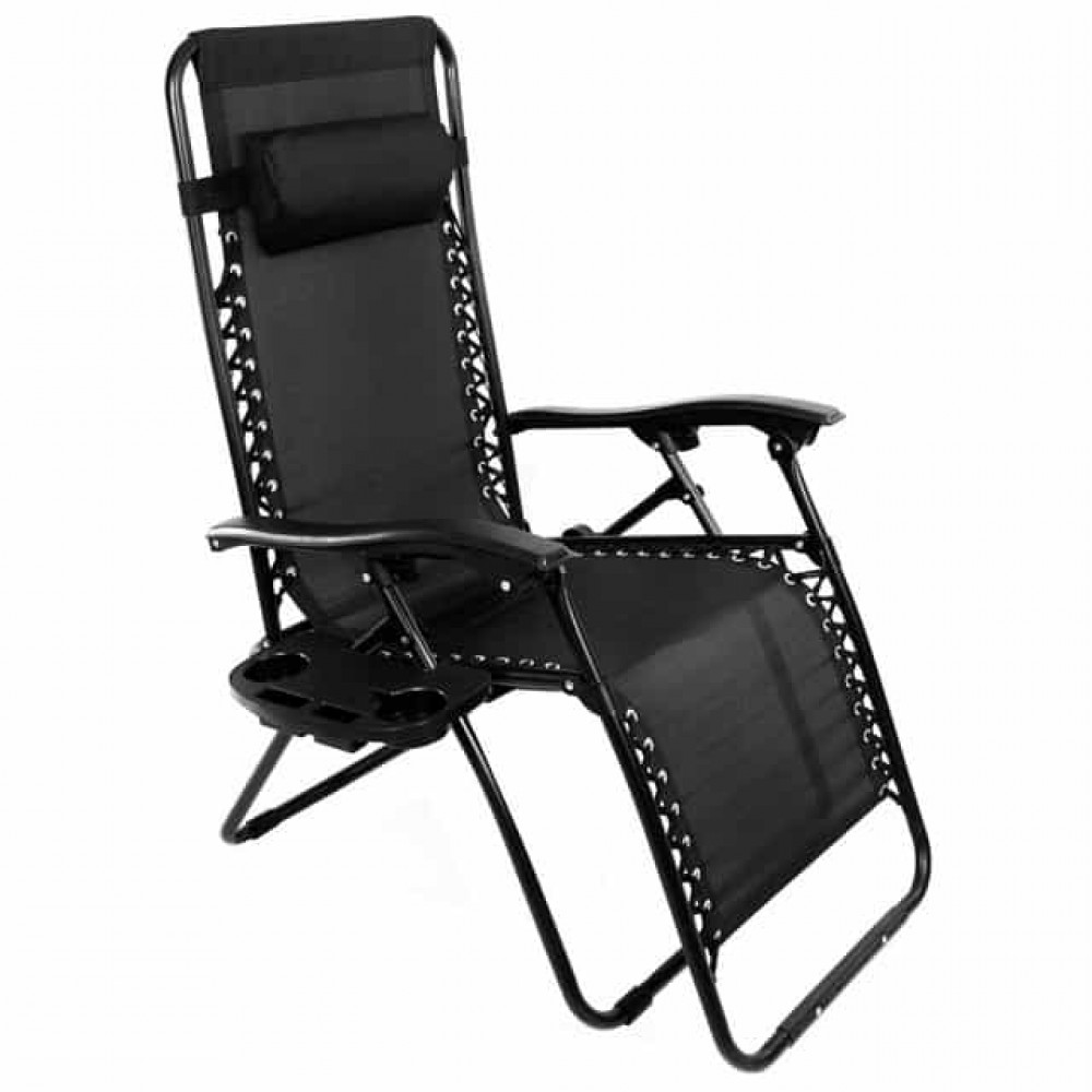 Шезлонг Bonro СПА-167A чорний