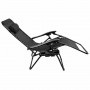 Шезлонг Bonro СПА-167A чорний