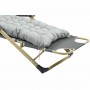 Шезлонг садовый Bonro B-02 серый + подушка