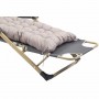 Шезлонг садовый Bonro B-02 серый + подушка