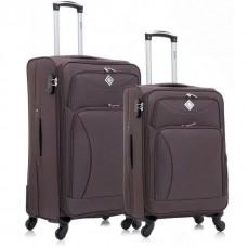 Набір з 2-х валіз Bonro Tourist (велика, середня), коричневий