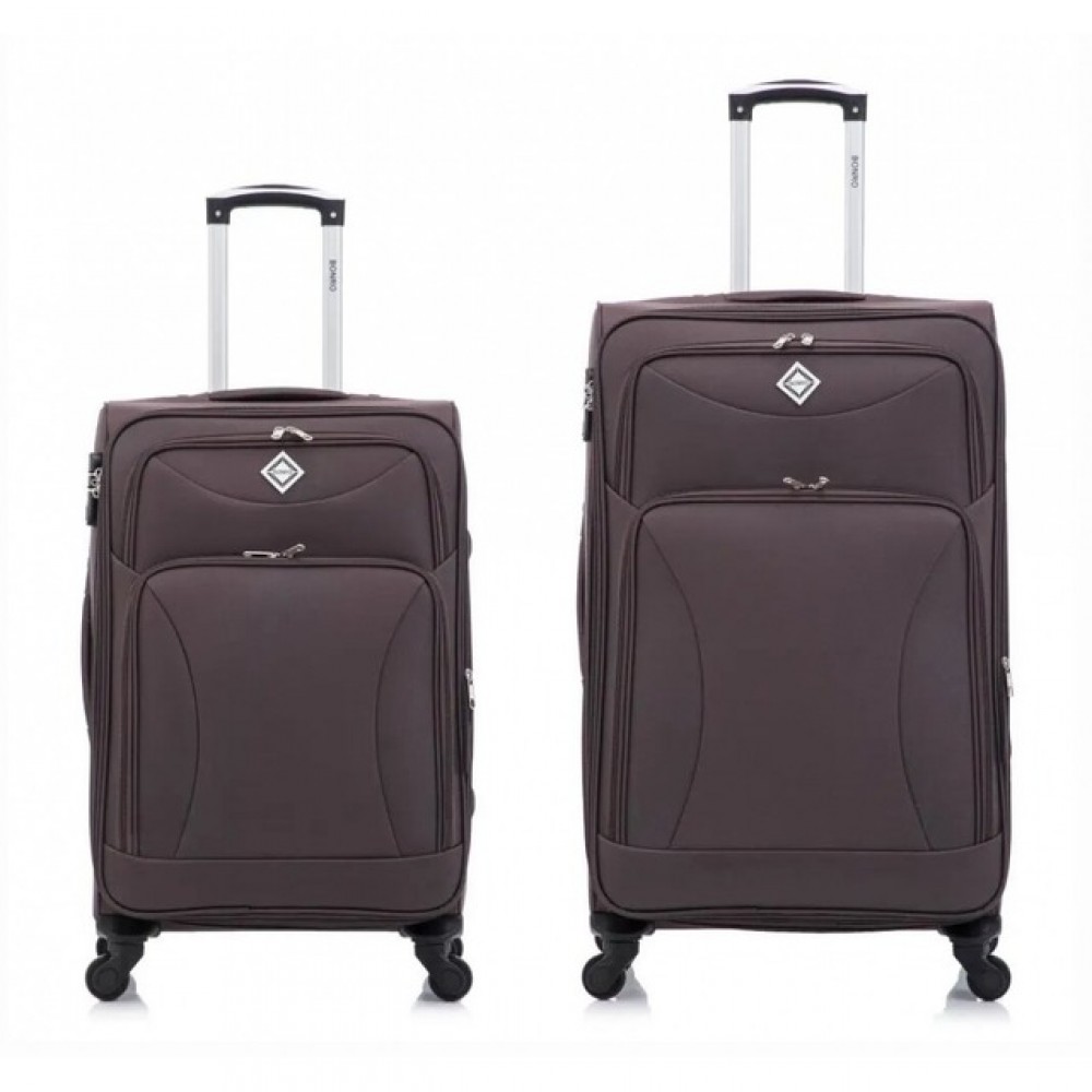 Набір з 2-х валіз Bonro Tourist (велика, середня), коричневий