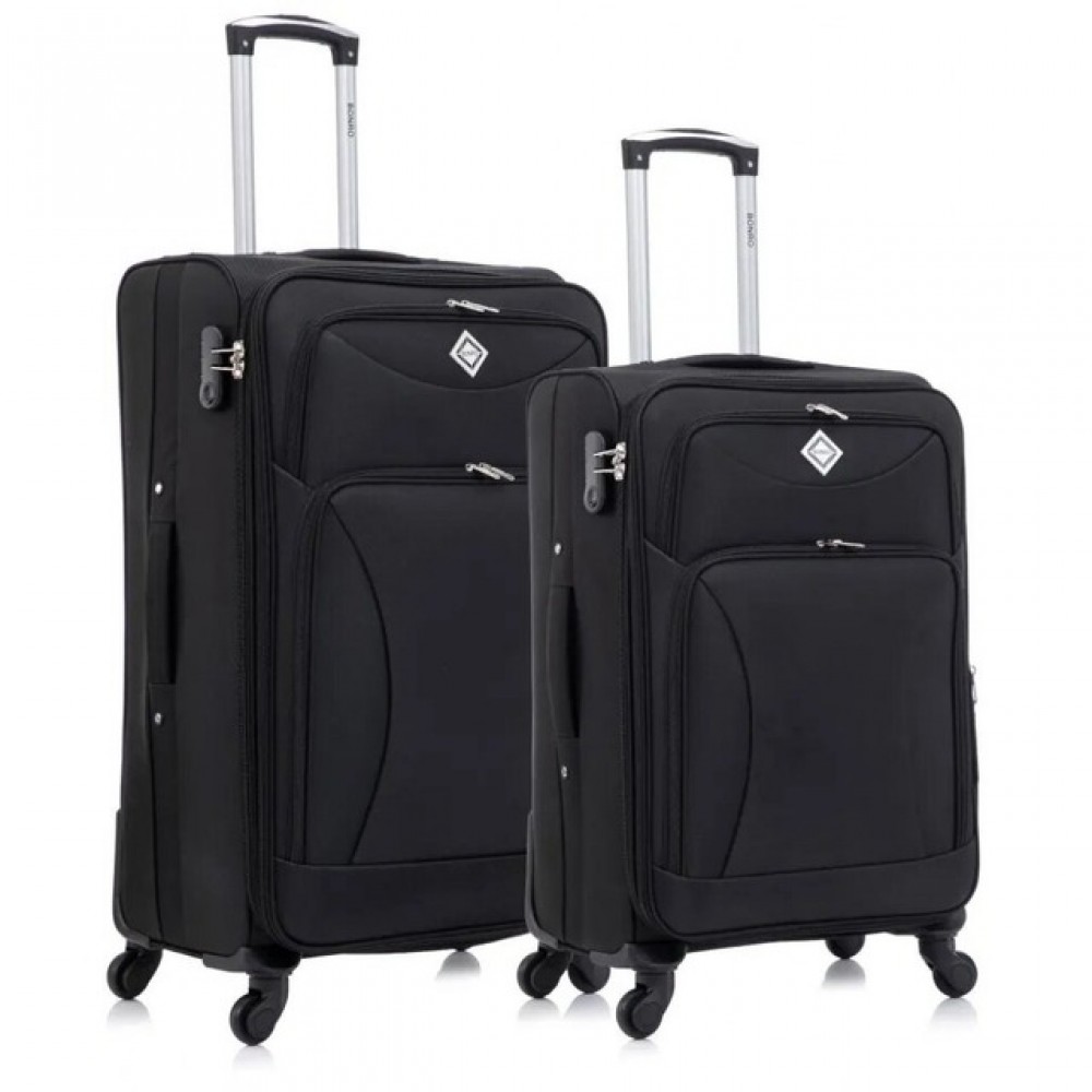 Набір з 2-х валіз Bonro Tourist (велика, середня), чорний