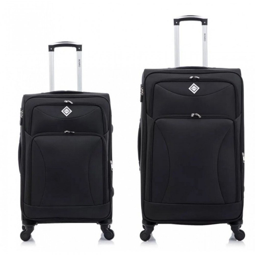 Набір з 2-х валіз Bonro Tourist (велика, середня), чорний