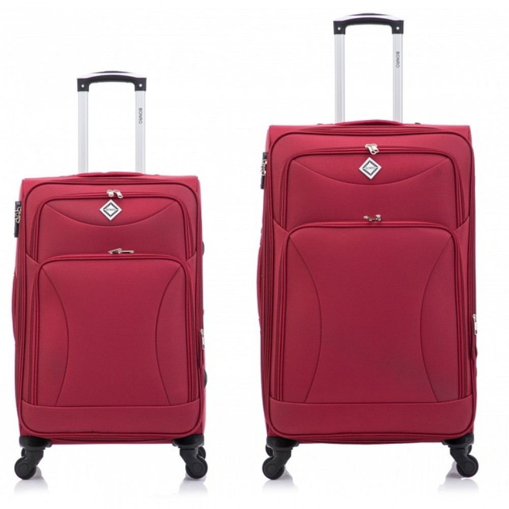 Набір з 2-х валіз Bonro Tourist (велика, середня) вишневий