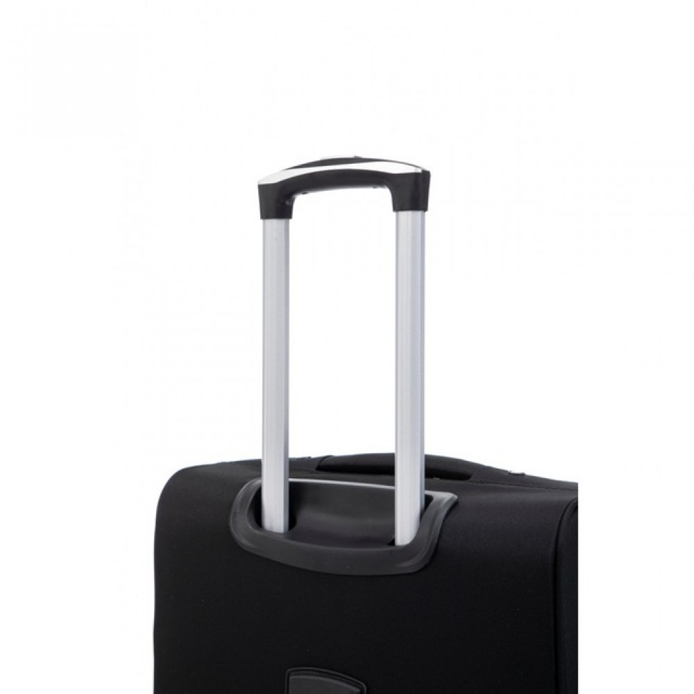 Валіза Bonro Tourist, 4 колеса, невелика, чорна