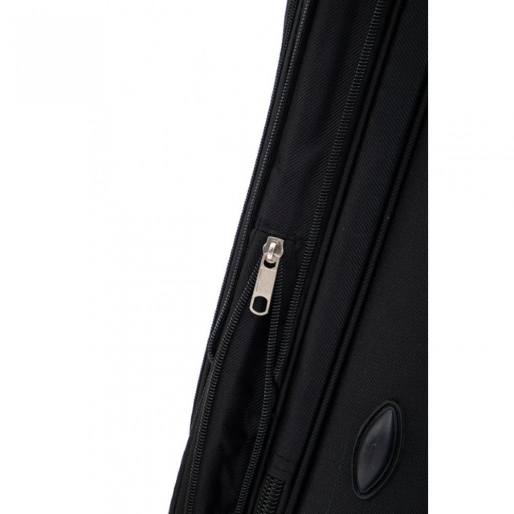 Валіза Bonro Tourist, 4 колеса, середня, чорна