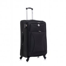 Валіза Bonro Tourist, 4 колеса, велика, чорна