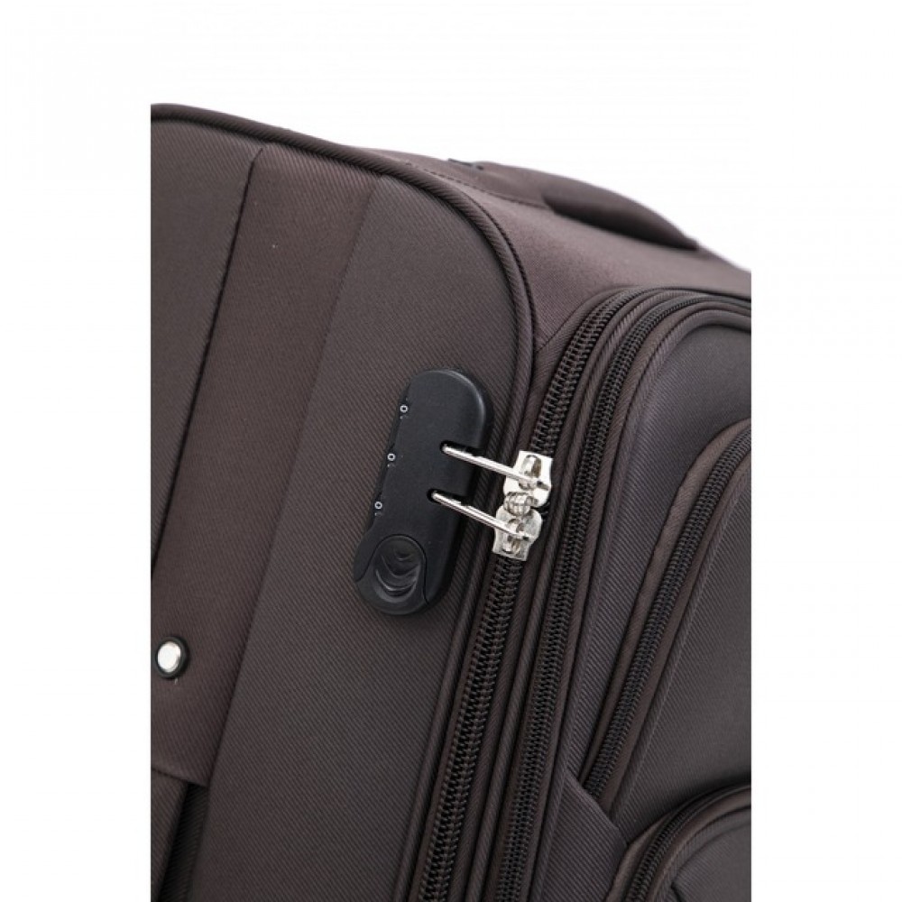 Чемодан Bonro Tourist, 4 колеса, средний, коричневый