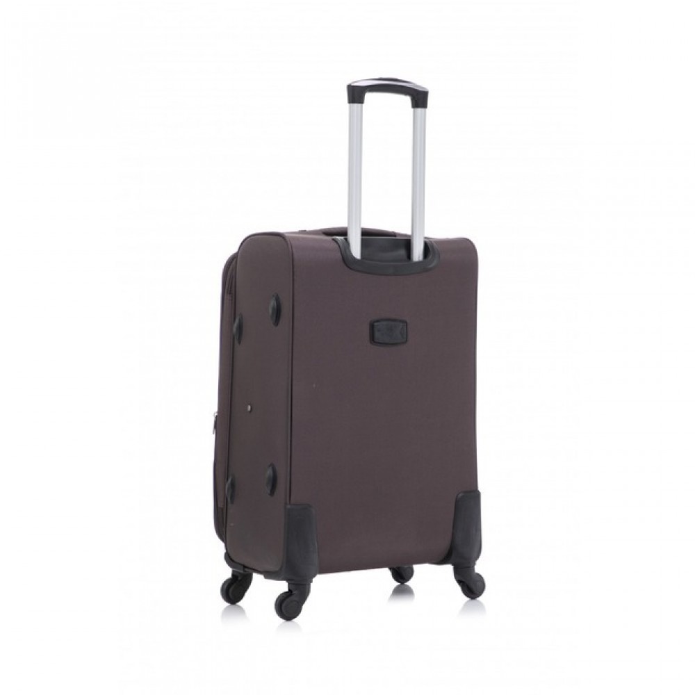 Чемодан Bonro Tourist, 4 колеса, средний, коричневый