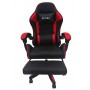 Крісло геймерське Bonro B-945 червоне з підставкою для ніг