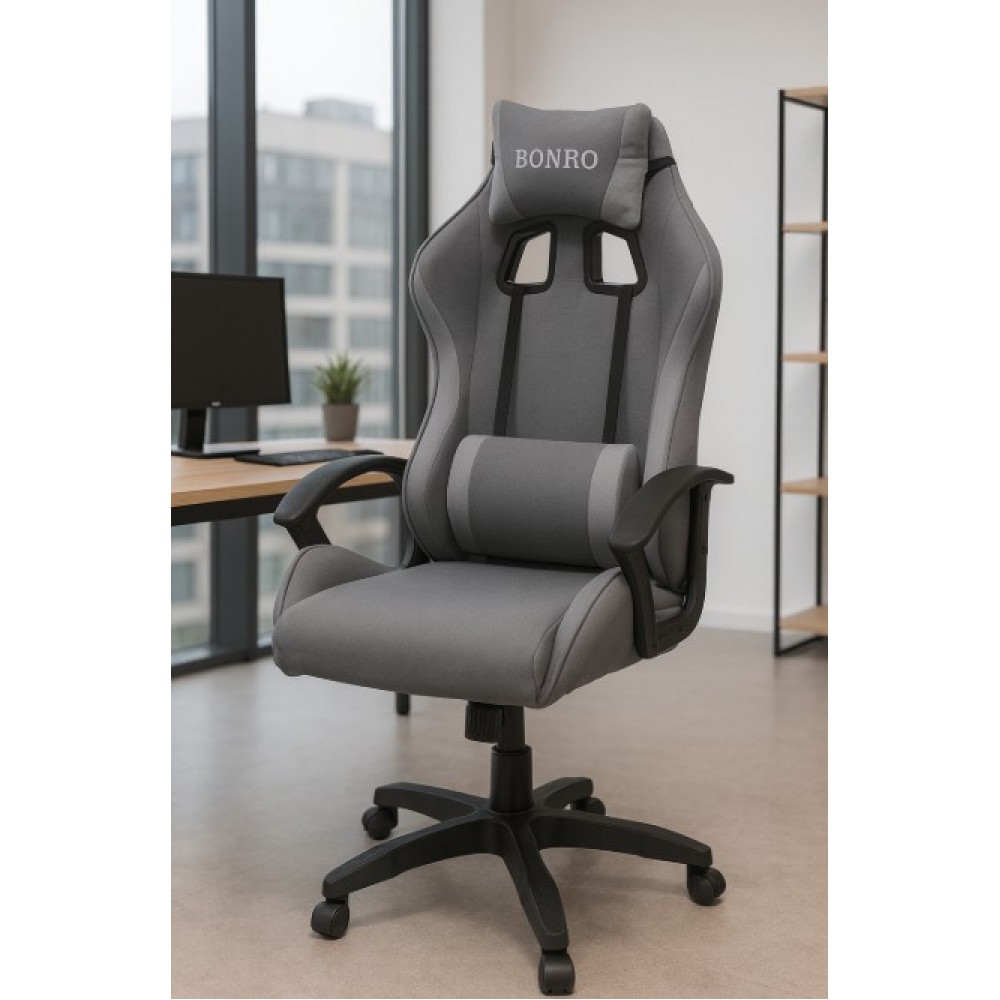 Крісло геймерське Bonro B-944 сіре