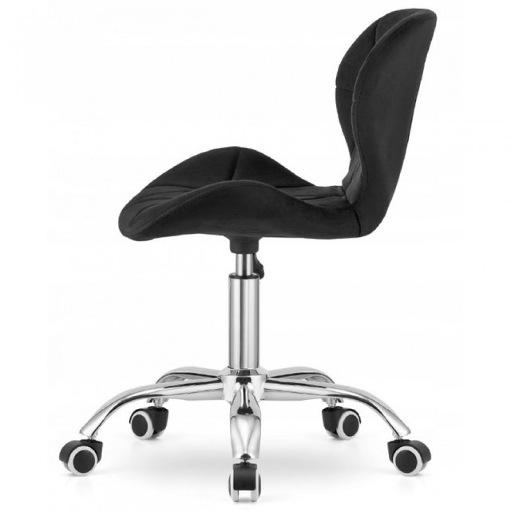 Крісло на колесах Bonro B-531 велюр чорне