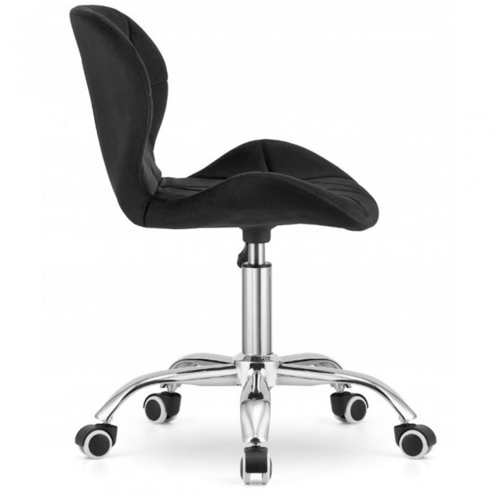 Крісло на колесах Bonro B-531 велюр чорне