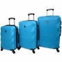 Набір валіз Bonro 2019 - 3 штуки (S, M, L), блакитний