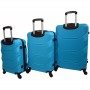 Набір валіз Bonro 2019 - 3 штуки (S, M, L), блакитний