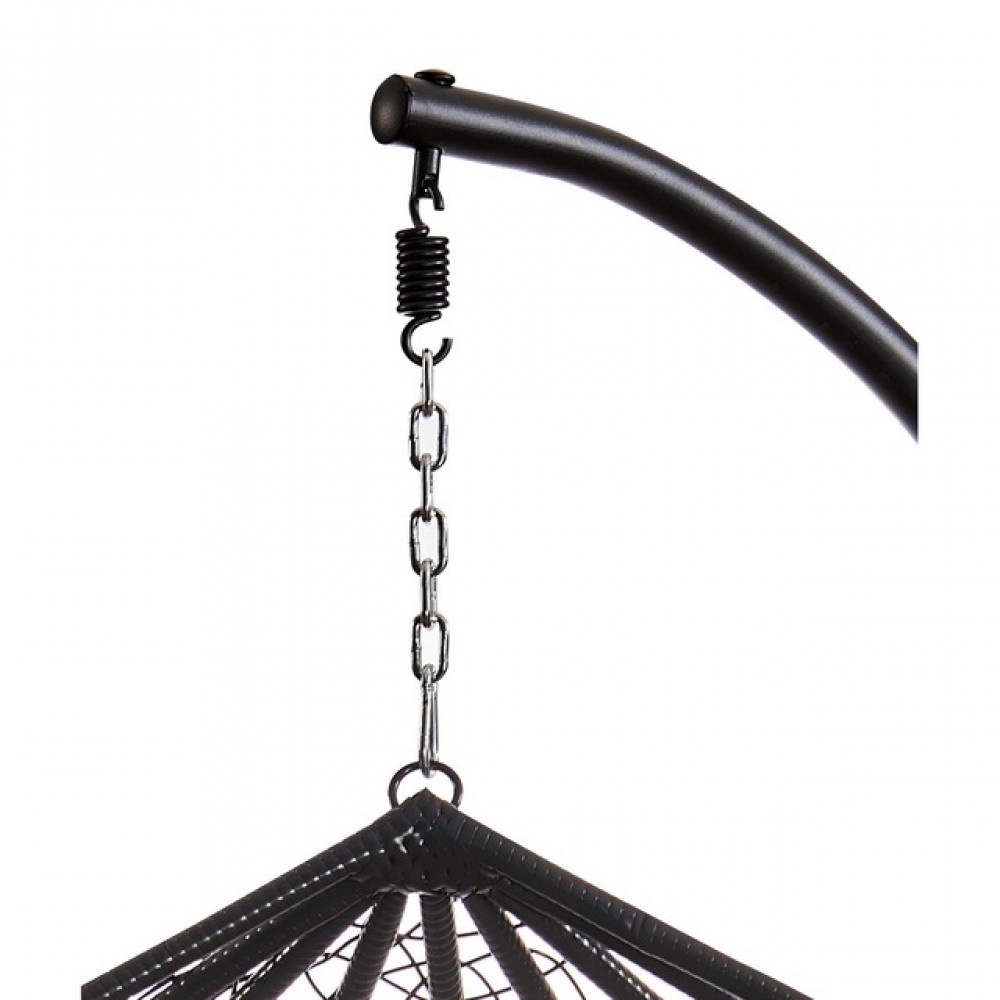 Подвесное кресло-кокон Bonro 329 XL (черно-серое)