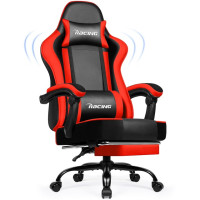 Крісло офісне з підставкою для ніг Bonro Racing B-059 червоне