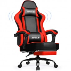 Крісло офісне з підставкою для ніг Bonro Racing B-059 червоне