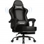 Крісло офісне з підставкою для ніг Bonro Racing B-059 чорне