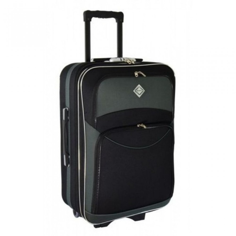 Валіза Bonro Style (невелика) 25 л, чорно-сіра