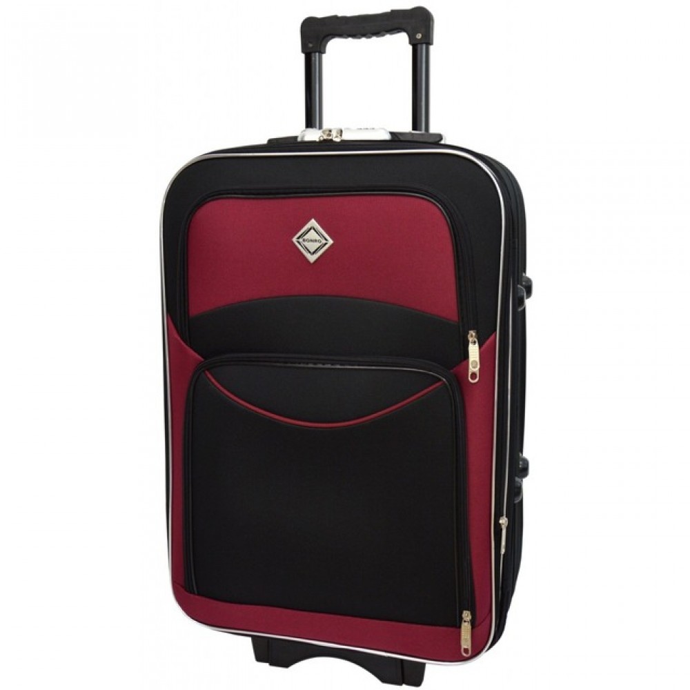 Валіза Bonro Style (невелика) 25 л, чорно-вишнева