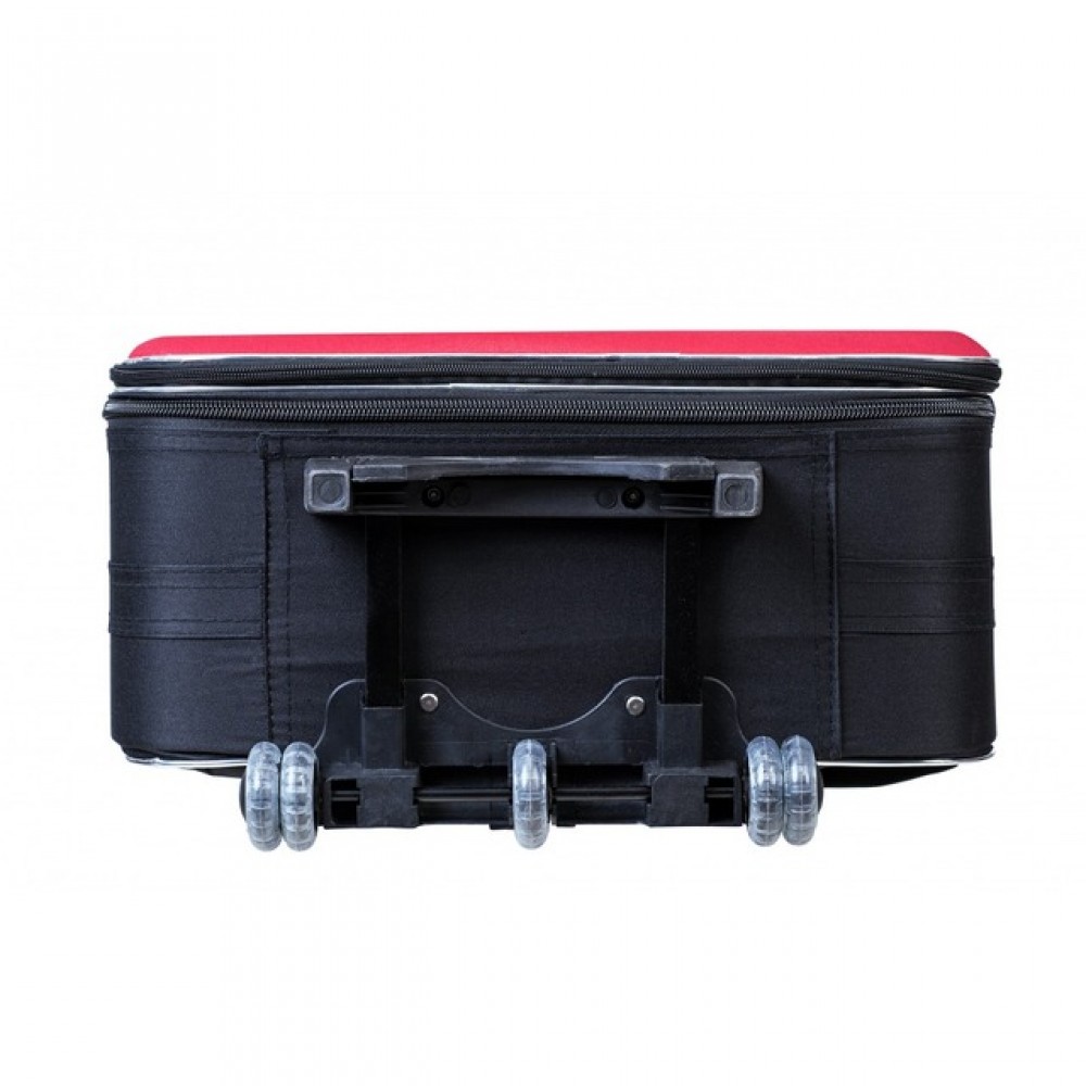 Валіза Bonro Style (середня) 55 л, чорно-червона