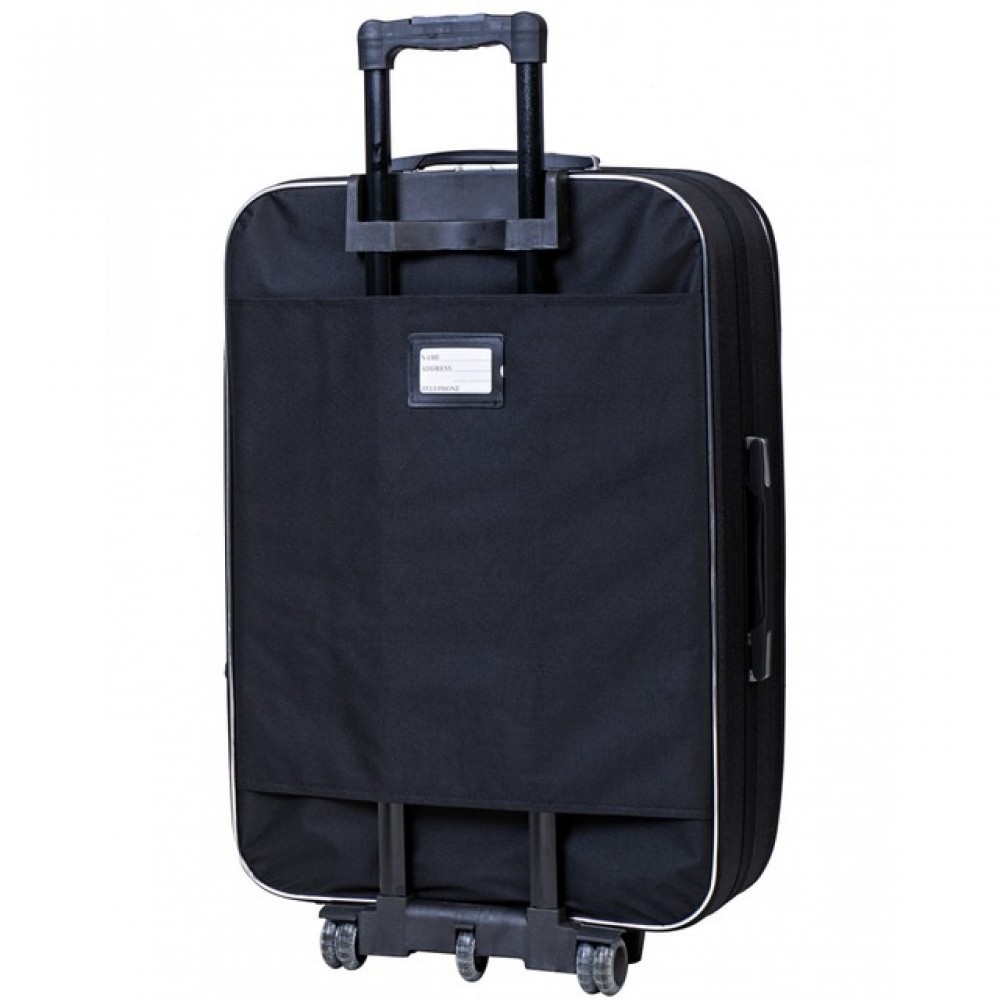 Чемодан Bonro Style (средний) 55 л, чёрно-тёмно-синий