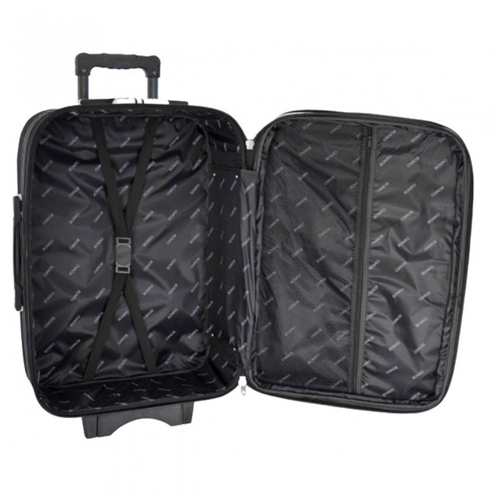 Валіза Bonro Style (середня) 55 л, чорно-вишнева