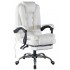 Крісло офісне з масажем та підставкою для ніг Bonro B-6071 біле