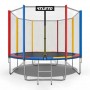 Батут Atleto Multikolor 404 см с сеткой и лестницей