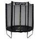 Батут Atleto 183 см з сіткою, чорний