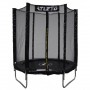 Батут Atleto 183 см з сіткою, чорний