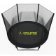 Батут Atleto Black 252 см с сеткой и лестницей