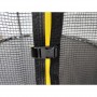 Батут Atleto Black 252 см з сіткою та драбинкою