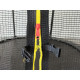 Батут Atleto Black 252 см с сеткой и лестницей