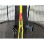 Батут Atleto Black 252 см з сіткою та драбинкою