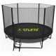 Батут Atleto Black 252 см с сеткой и лестницей